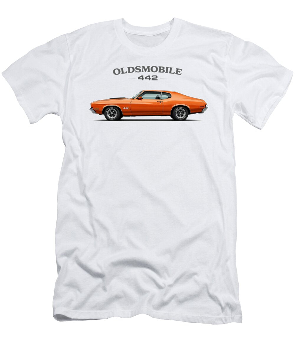 American Muscle Classic Orange Oldsmobile 442 Tom Hill T-Shirt
