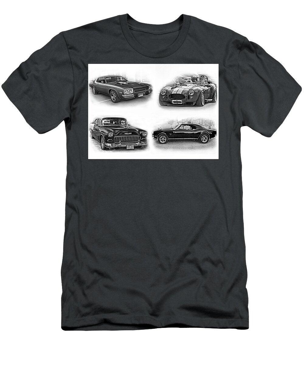 American Muscle Collage Bw Steve Harrington T-Shirt