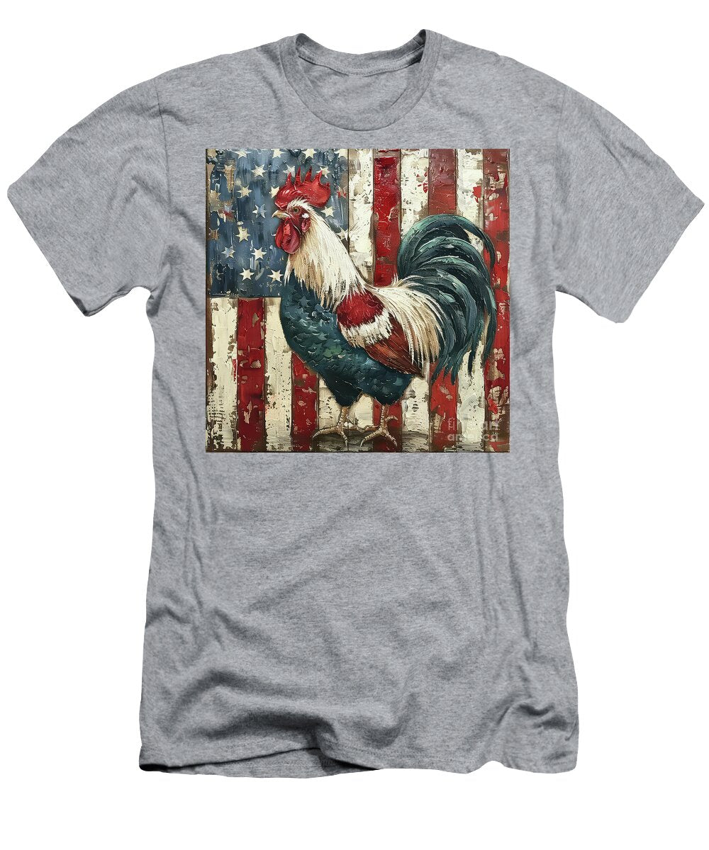 Americana Rooster Tina Lecour T-Shirt