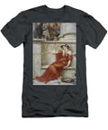 An Exhausted Roman Dancer Sleeps Against a Marble Bench She Wears a Diaphanous Red Gown a Necklac John Reinhard Weguelin T-Shirt