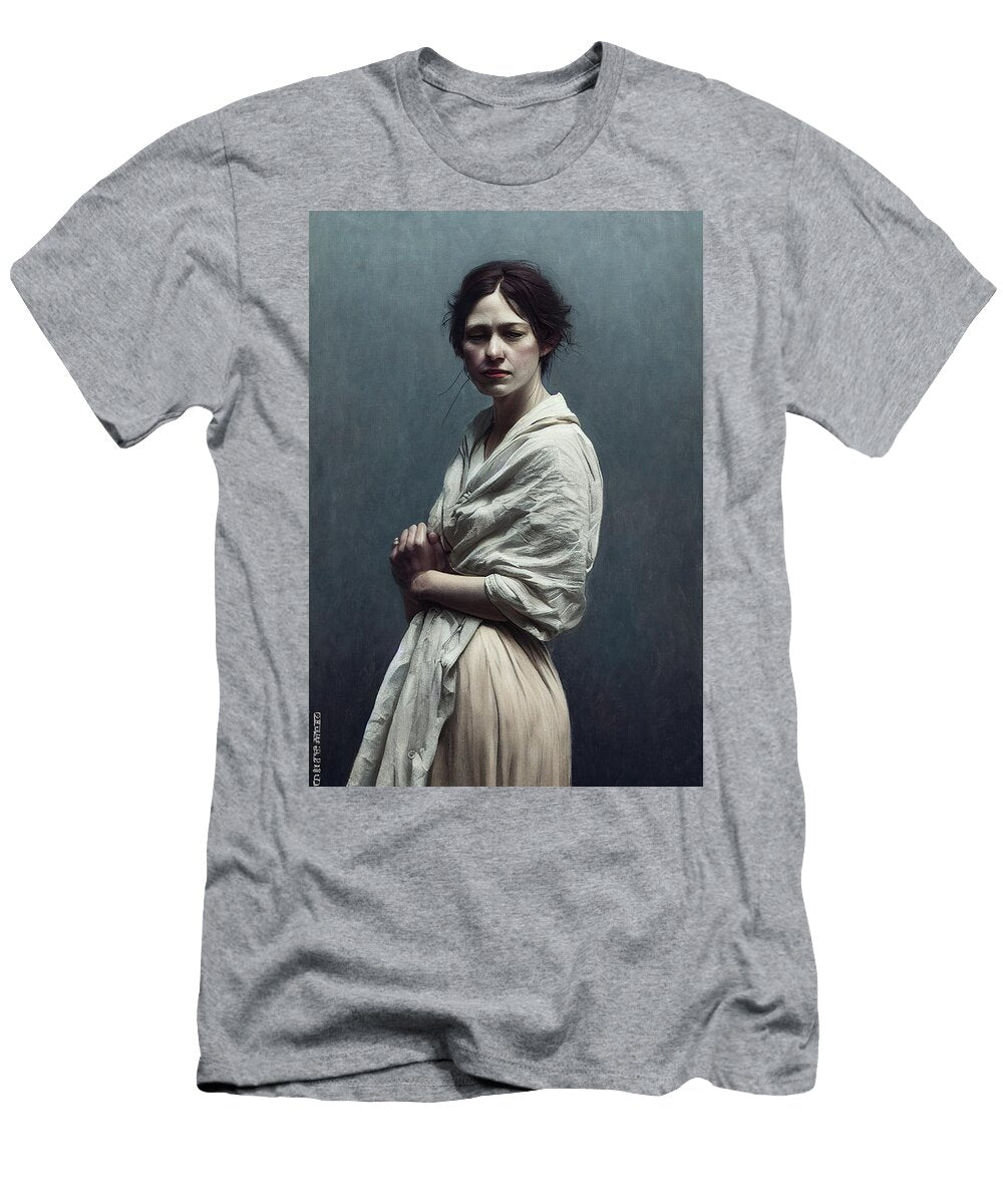 An Exhausted Woman Staring Listlessly Into the Camera F7bee7cf 736f 4cbd 8398 034b8cc90b Celestial Images T-Shirt