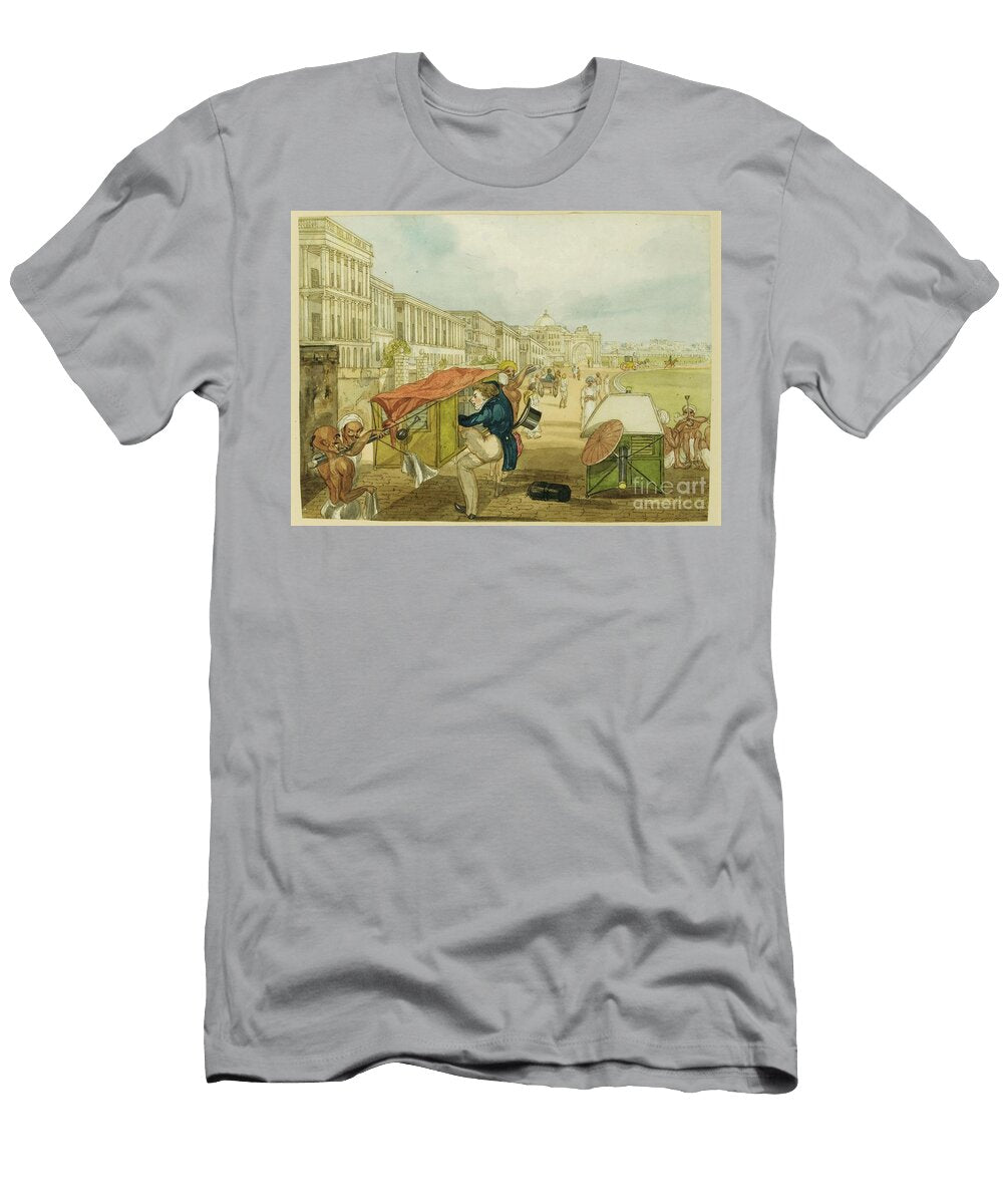 An Inexperienced Palanquin Rider Tom Shaw Hiring a Palanquin on the Esplanade Calcutta Charles Doyly T-Shirt
