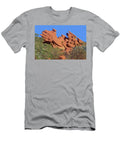 Ancient Strata Flat As a Pancake with Late Summer Snowpancake Bijan Pirnia T-Shirt