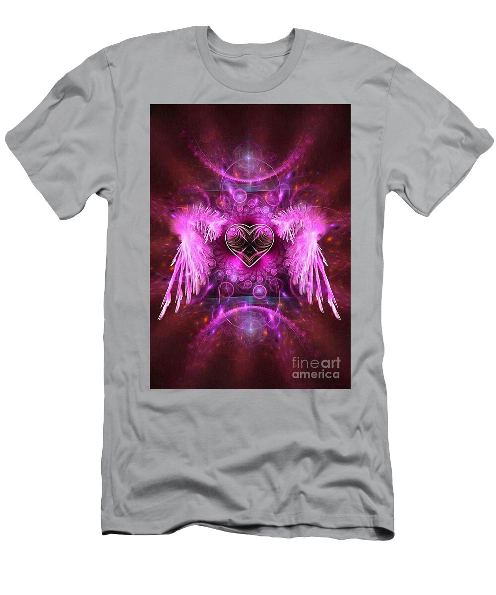 Angel in Pink Abstract Visual Catherine Lott T-Shirt