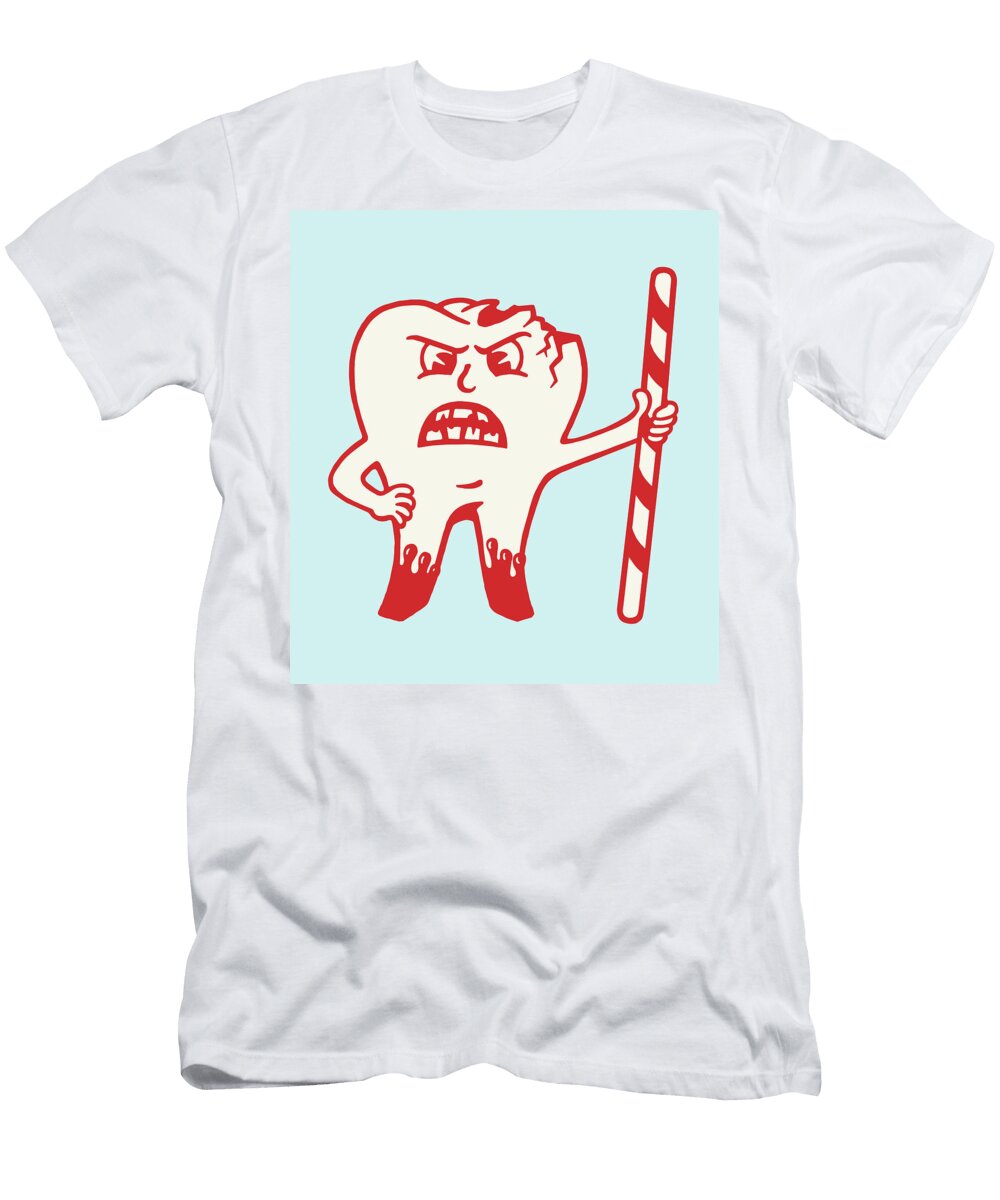 Angry Molar with a Cavity Csa Images T-Shirt