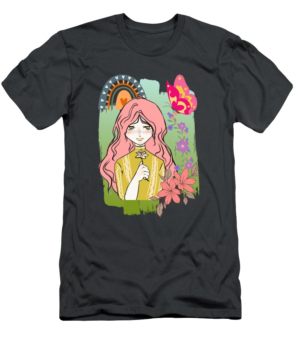 Anime Girl Loli Manga Color Cool and Vibrant T-Shirt