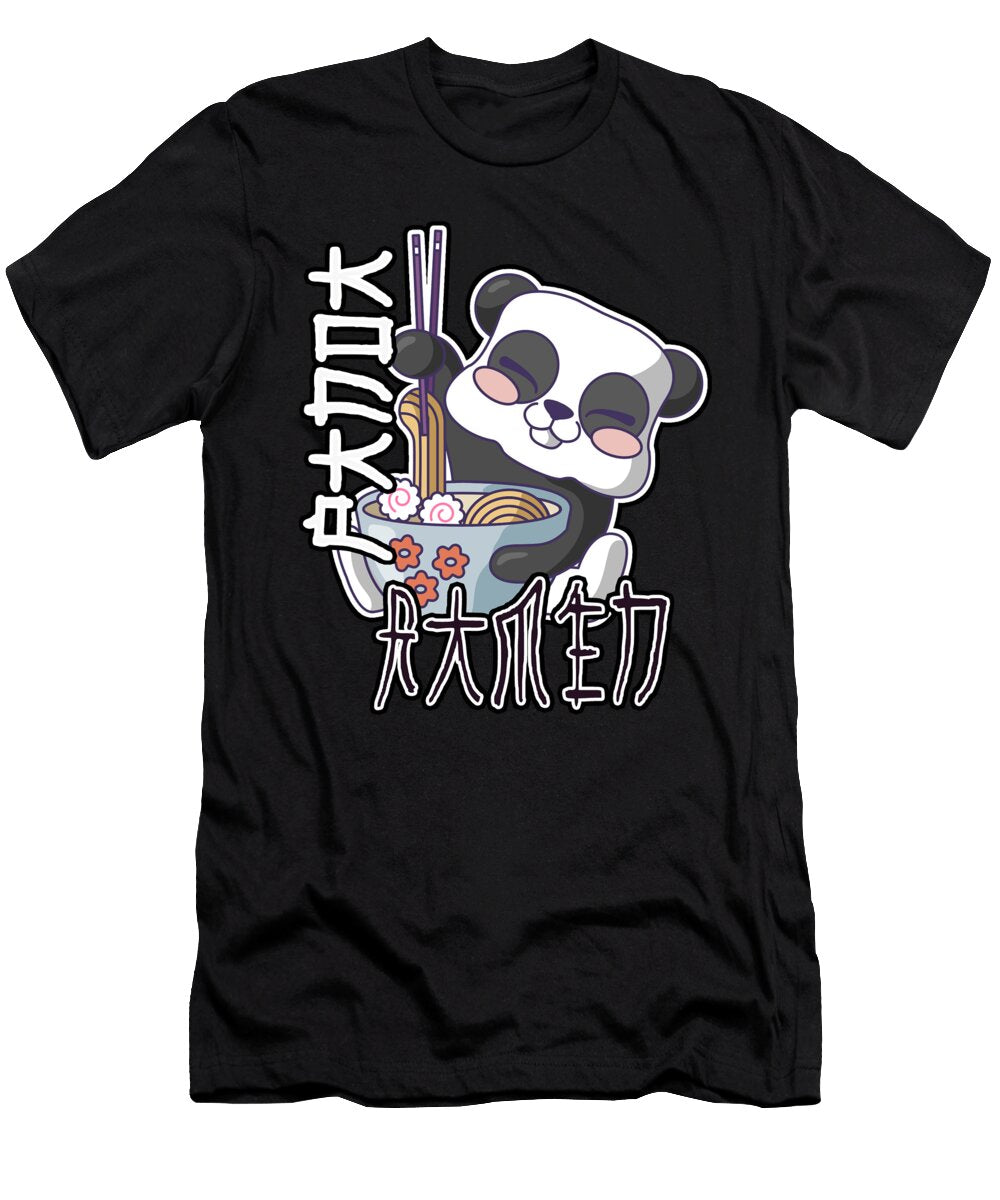 Anime Panda Eating Ramen Noodles Cute Anime Gift Girls Teens Adults Albert Smith T-Shirt