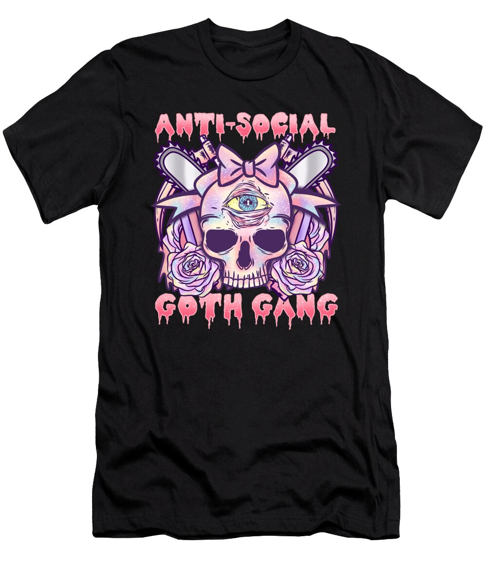 Anti Social Goth Gang I Anime Manga Kawaii Print Manuel Pichler T-Shirt