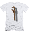 Antique Adjustable Wrench Front Floating on White Yopedro T-Shirt