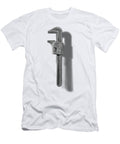 Antique Adjustable Wrench Front in Black and White Yopedro T-Shirt