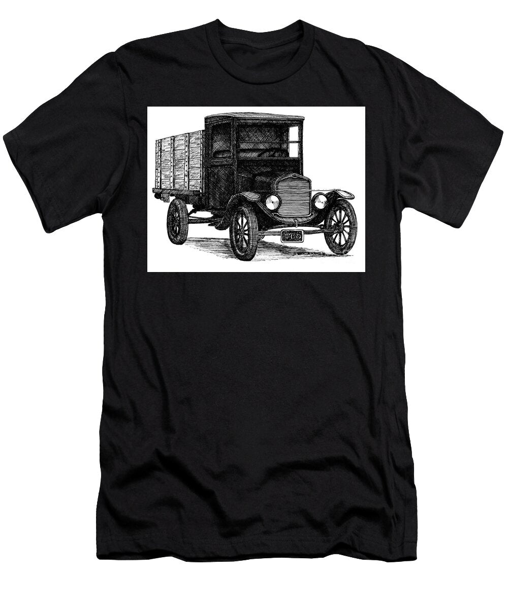 Antique Car 5 Work Truck with Chassis Dawn Boyer T-Shirt