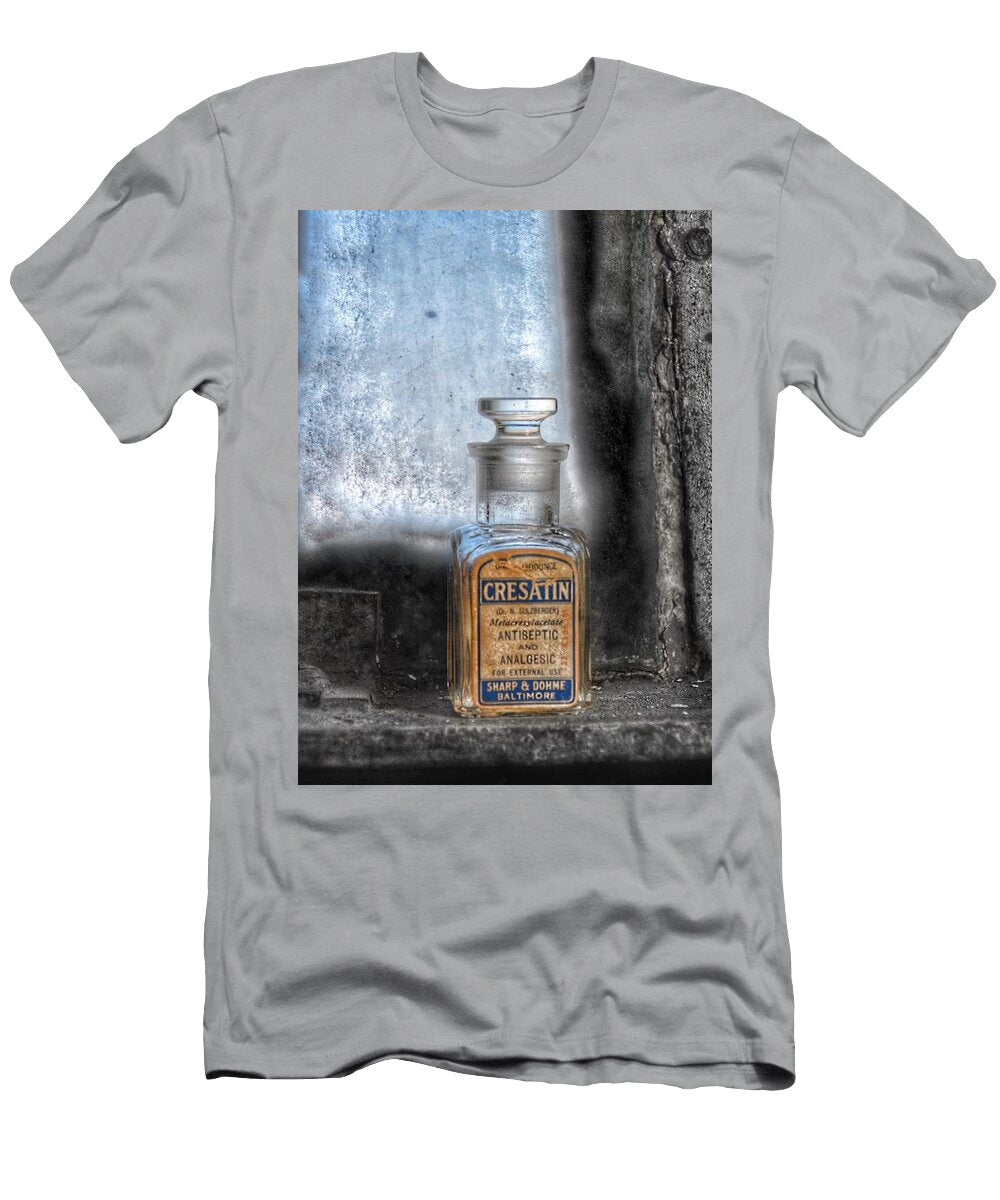 Antique Cresatin Sharp Dohme Baltimore Maryland Medicine Bottle Maryland Glass Corporation Marianna Mills T-Shirt