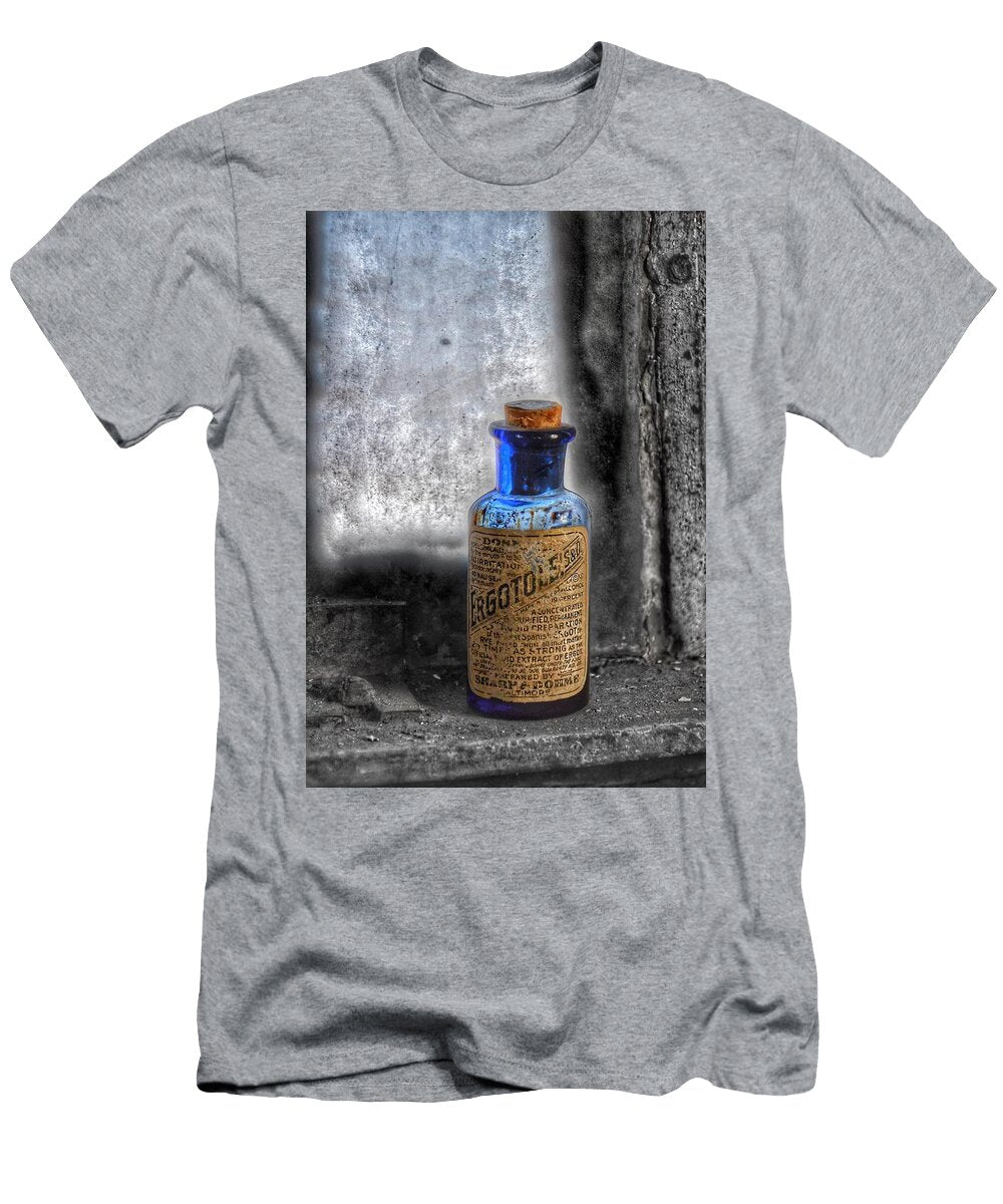 Antique Ergotole Sharp and Dohme Baltimore Cobalt Blue Medicine Bottle Maryland Glass Corporation Marianna Mills T-Shirt
