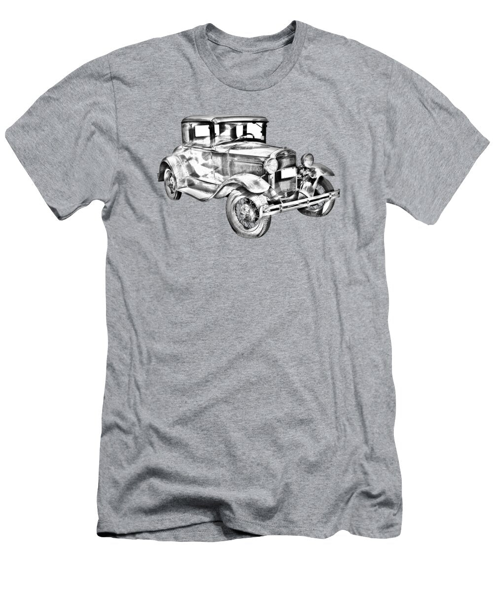 Antique Ford Molel a Illustration Keith Webber Jr T-Shirt