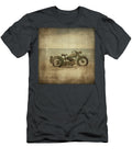 Antique Green Motorcycle At the Ocean Yopedro T-Shirt