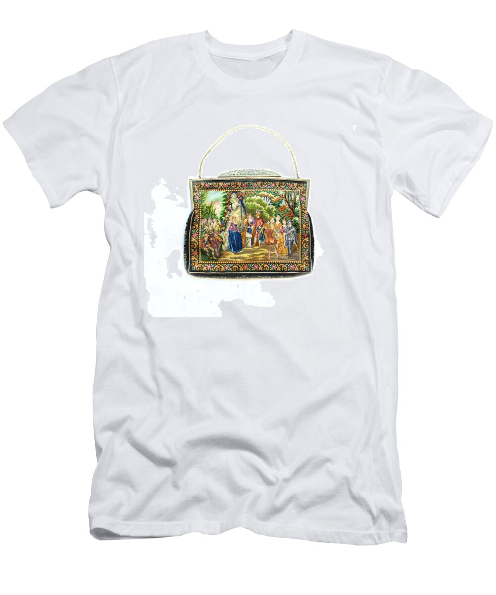 Antique Needlepoint Handbag Her Arts Desire T-Shirt