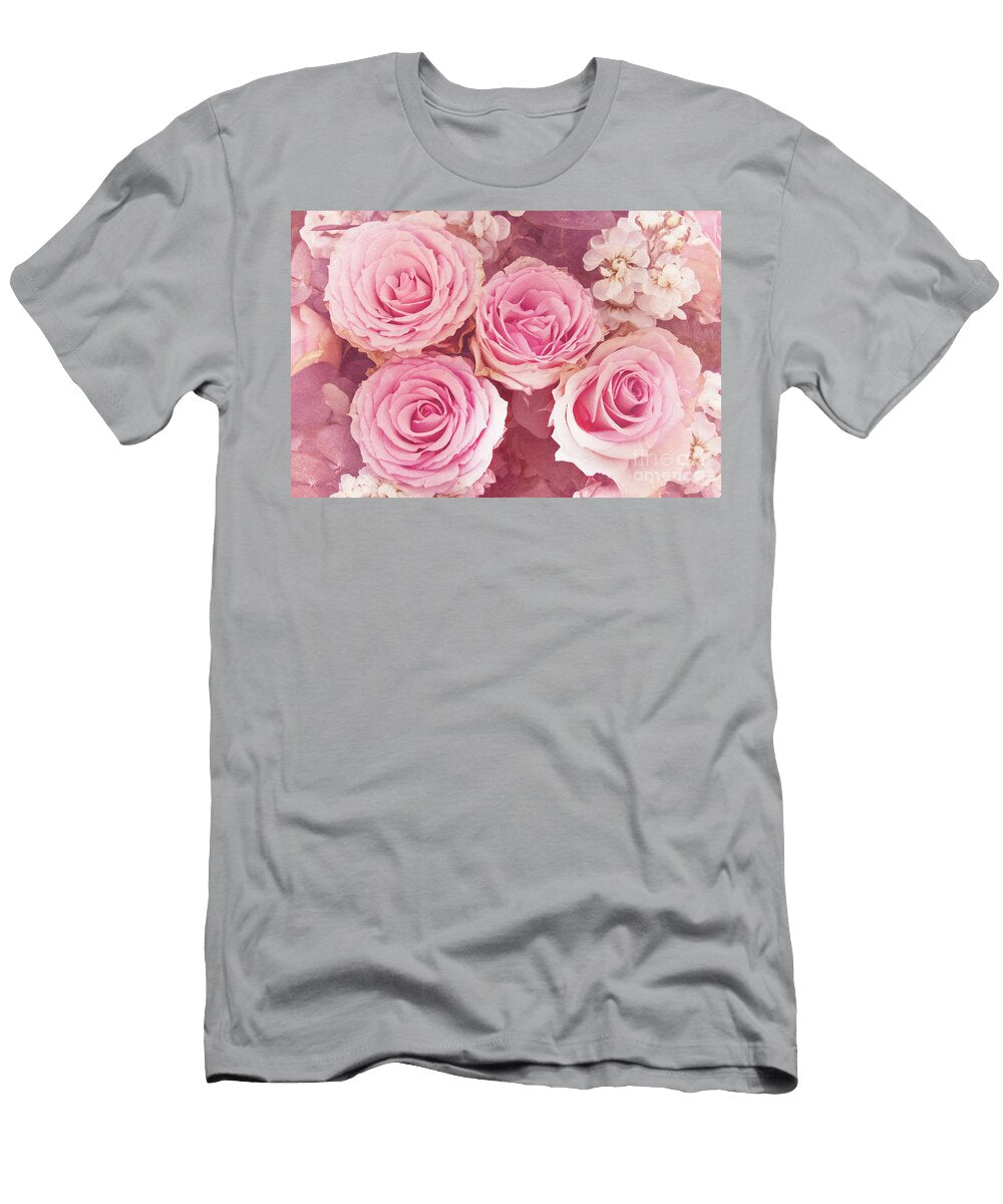 Antique Pink Roses Delphimages Photo Creations T-Shirt