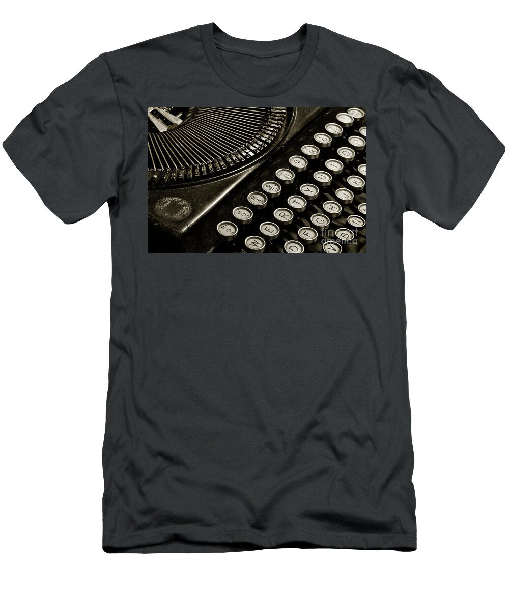 Antique Typewriter Photo Bw Teresa Jack T-Shirt