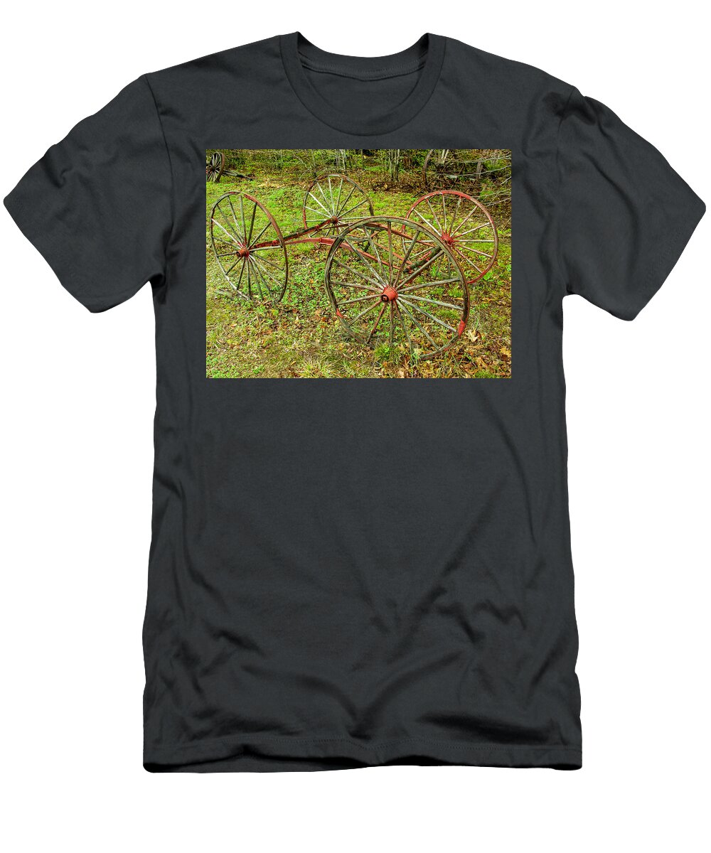 Antique Wagon Frame Sherman Perry T-Shirt