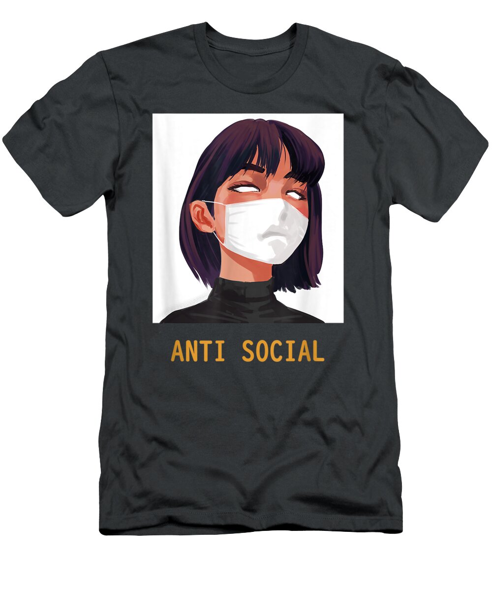 Antisocial Aesthetic Vaporwave Anime Japanese Goth Ashtin Callah T-Shirt