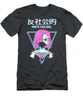 Antisocial Vaporwave Anime Girl Japanese Indie Alt Aesthetic Ashtin Callah T-Shirt