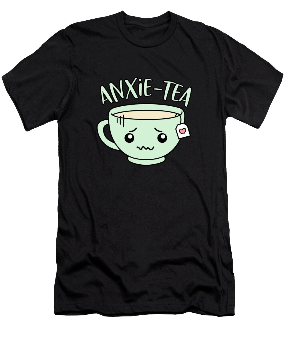 Anxietea Cute Funny Anxiety Introvert Antisocial Luke Moore T-Shirt