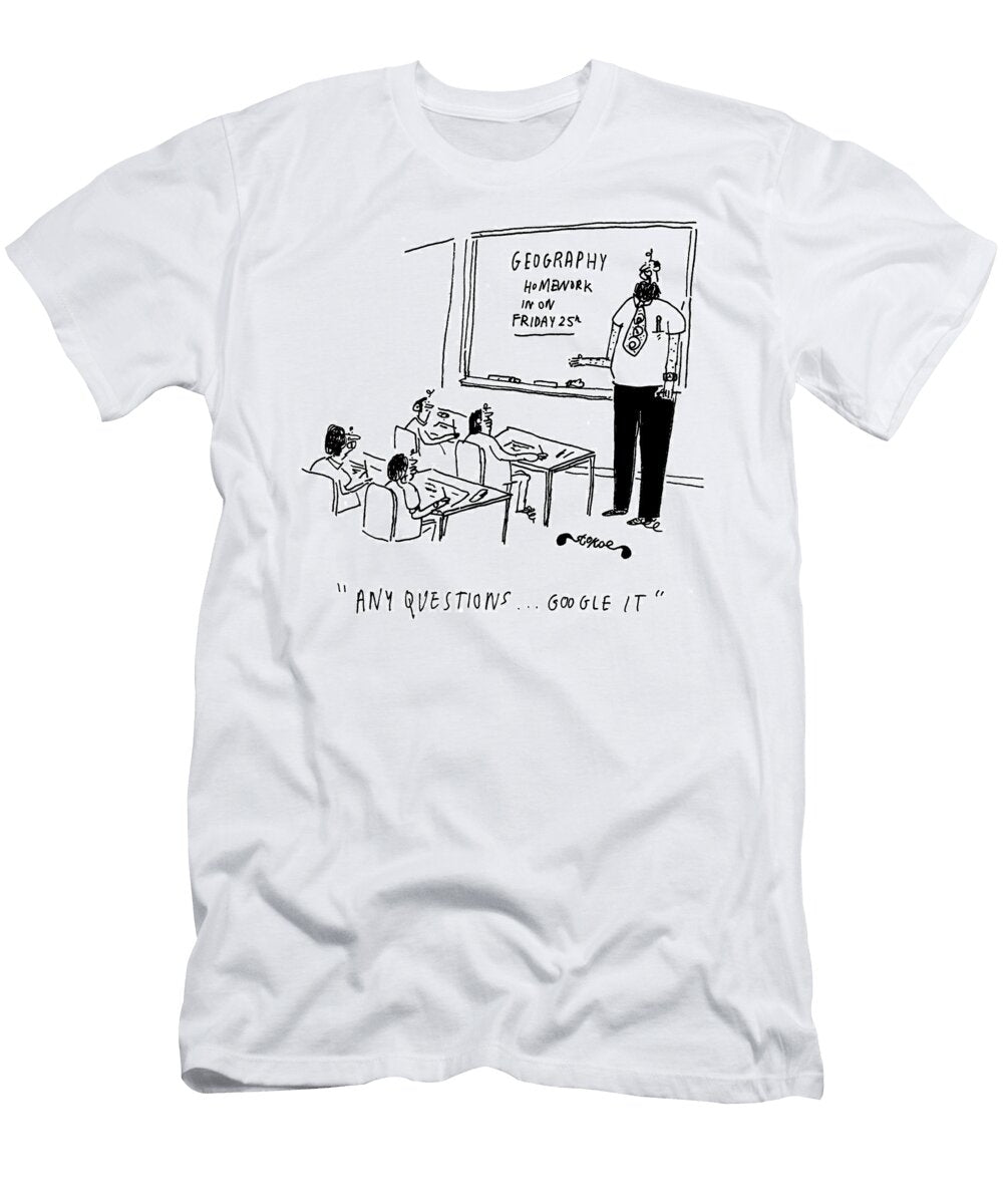 Any Questions Google Mike Stokoe T-Shirt