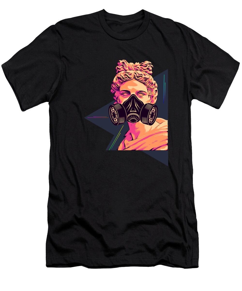 Apollyon Statue Mask Joseph Duncan T-Shirt
