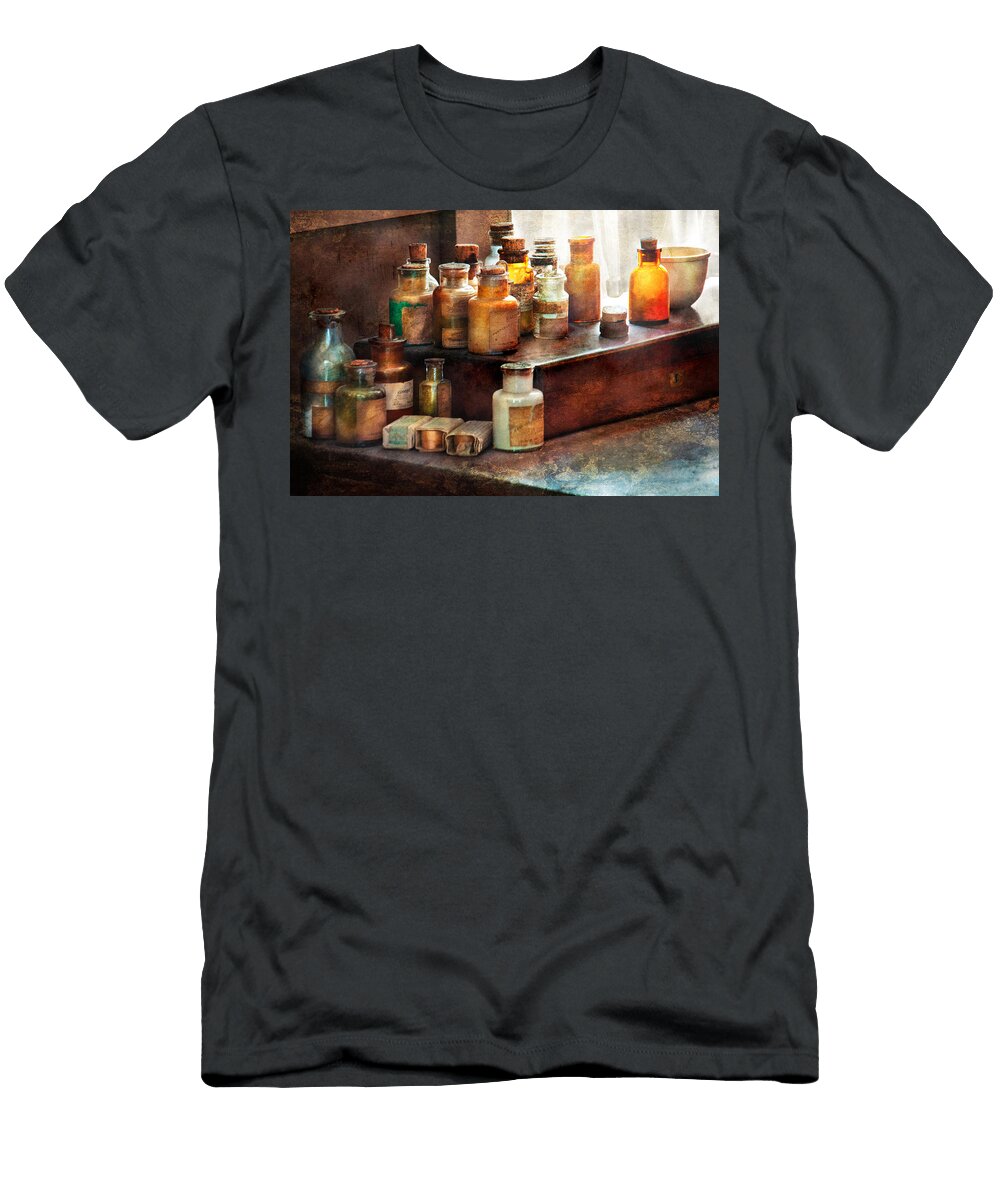 Apothecary Chemical Ingredients Mike Savad T-Shirt