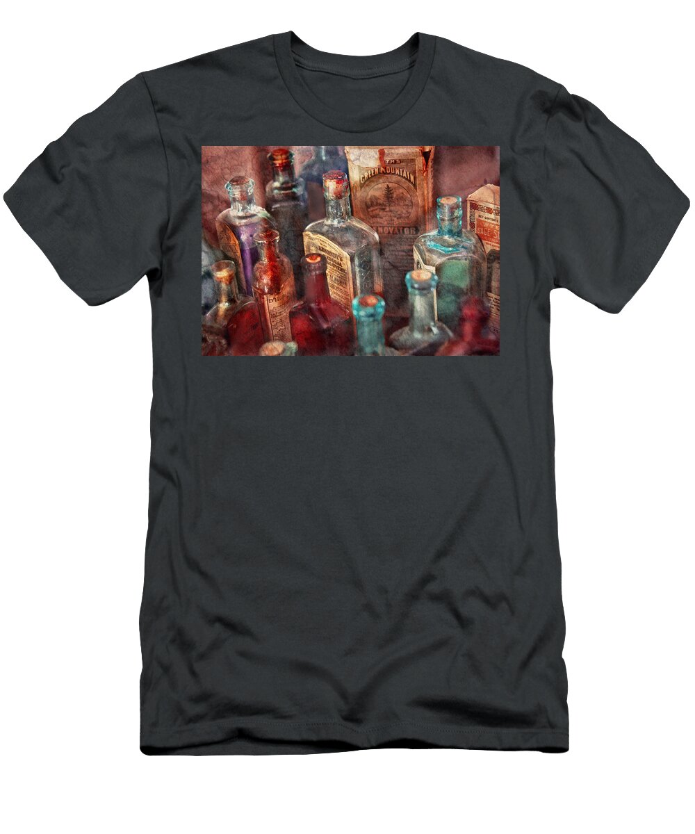 Apothecary a Series of Bottles Mike Savad T-Shirt