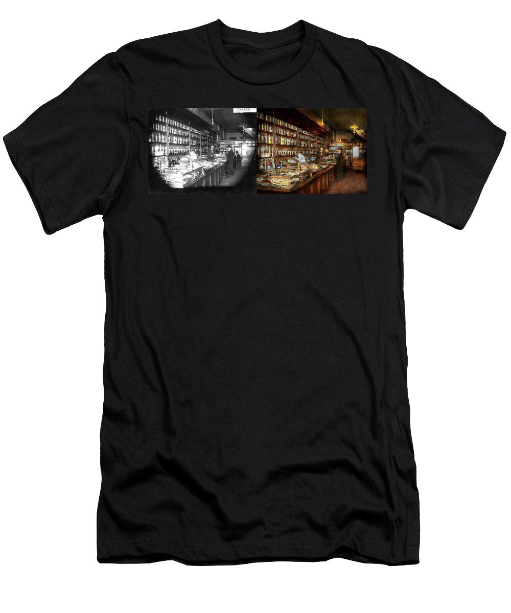 Apothecary a Visit to the Chemist 1913 Side By Side Mike Savad T-Shirt