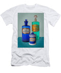 Apothecary Blues Pharmacy Bottles and Jars Gill Billington T-Shirt