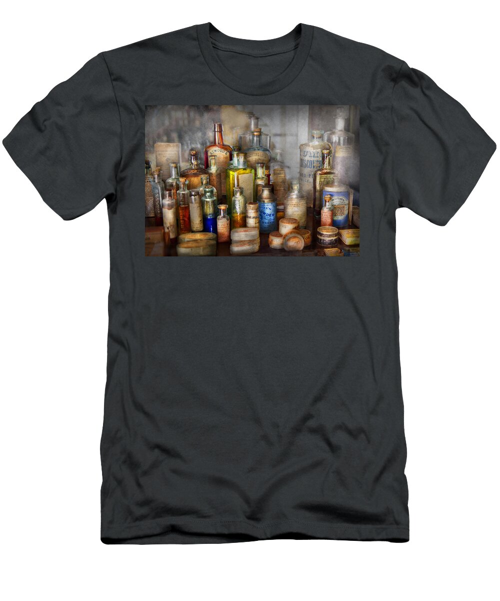 Apothecary for All Your Aches and Pains Mike Savad T-Shirt