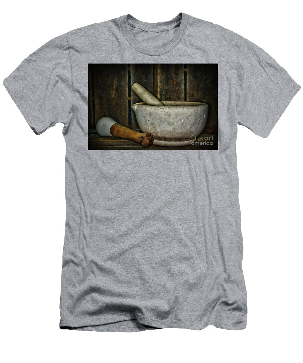 Apothecary Vintage Mortar and Pestle 1 Paul Ward T-Shirt