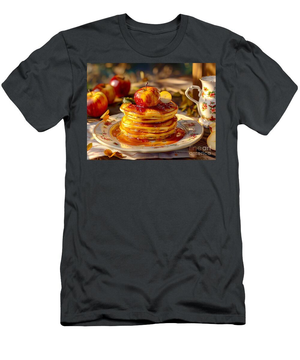 Apple Pancakes with Honey and Jelly Art Momente T-Shirt