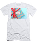 Aqua and Red Christmas Gift Milleflore Images T-Shirt