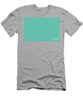 Aqua Blue and Green Chevron Zigzag Pattern Petite Patterns T-Shirt
