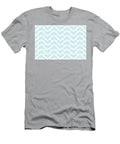 Aqua Blue and White Rhombus Arrow Pattern Pairs Diamond Vogel 2022 Popular Colour Orleans Tune 0658 Petite Pattern Minimal Graphic Designs T-Shirt