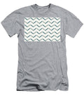 Aqua Cream and Beige Striped Chevron Pattern 2023 Coty Vining Ivy Ppg1148 6 Accents Petite Patterns T-Shirt