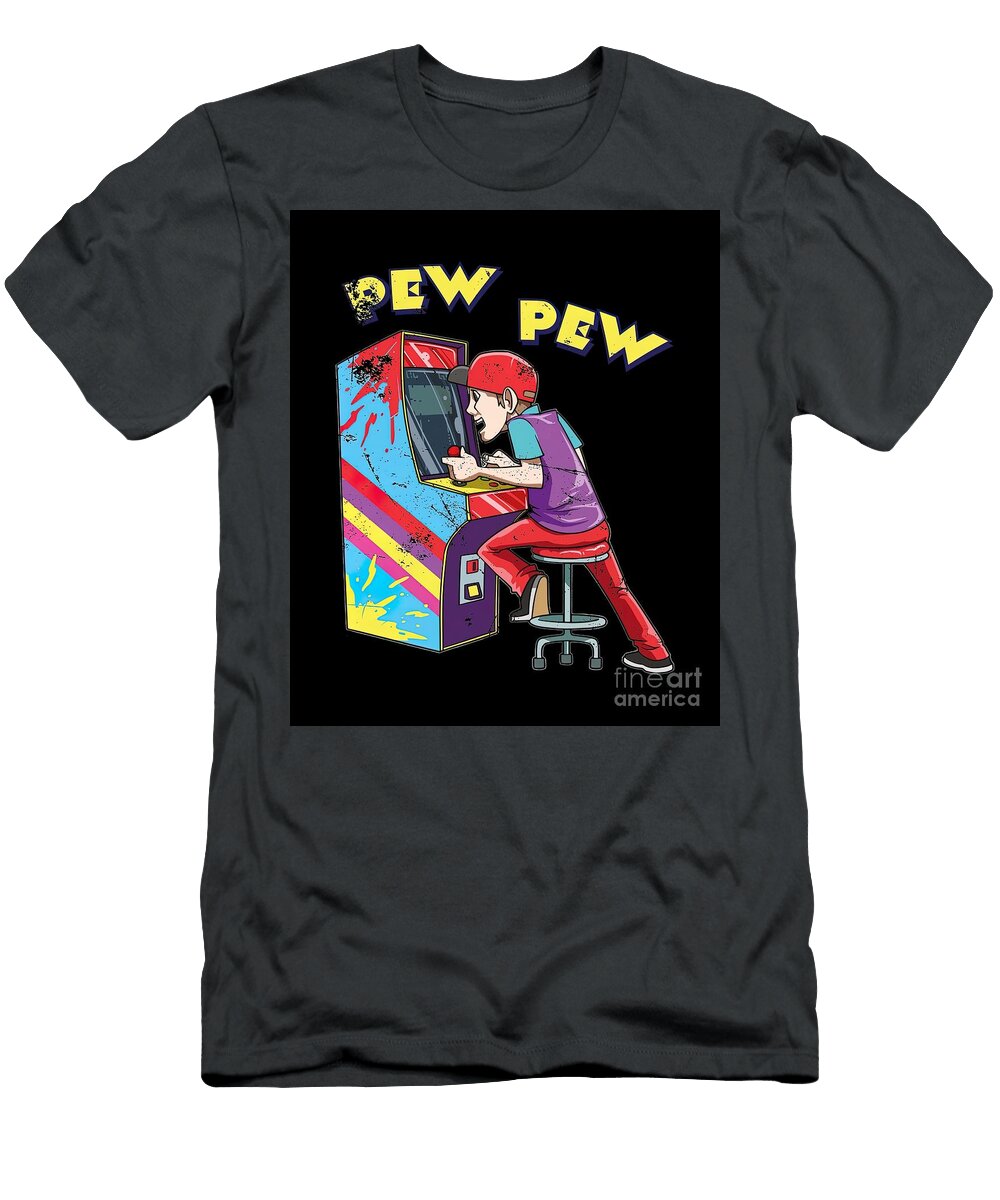 Arcade Game Machine Retro Gaming 80s Oldschool Ella Harrison T-Shirt