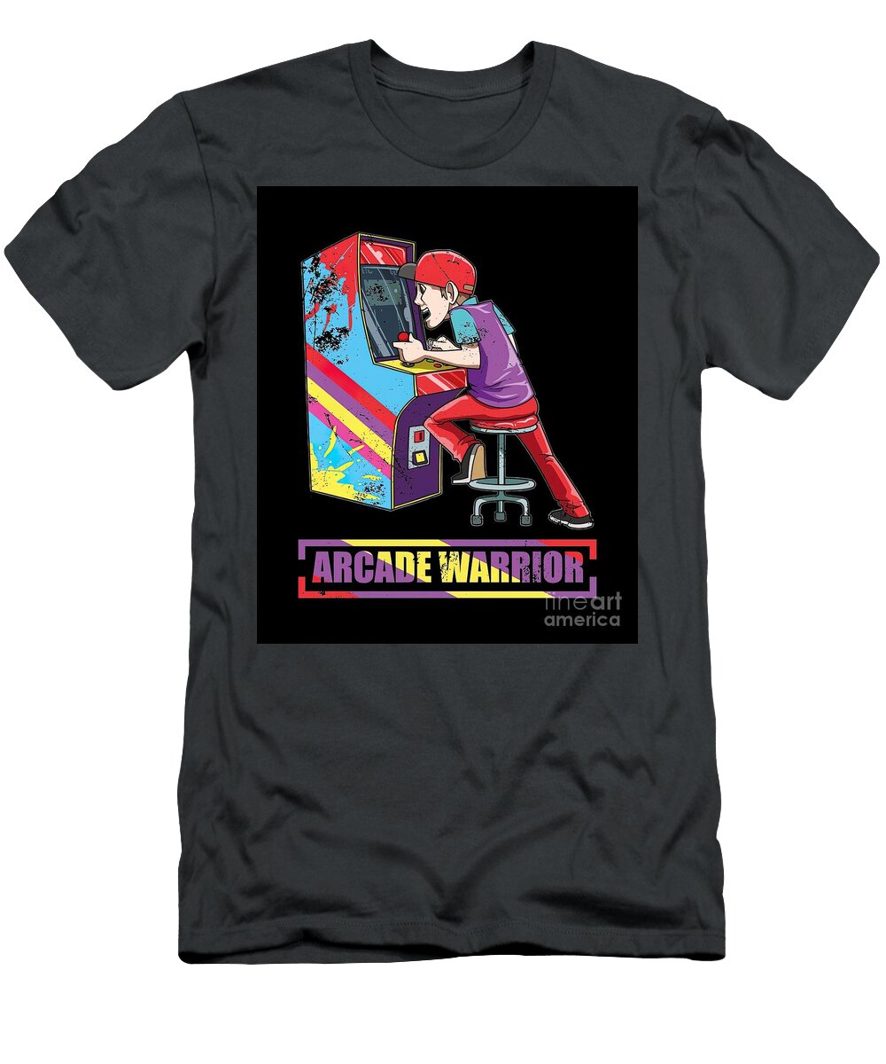 Arcade Game Machine Retro Gaming 80s Oldschool Stewart Joanne T-Shirt