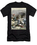 Archaeology Jacques Jean Marie De Morgan 1857 1924 Extracts a Gold Crown From the Tomb of Queen Khnemits Mummy in Dahshur Egypt Years 1890 Colour Engraving of the 19th Century American School T-Shirt