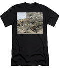 Archeology Archeological Excavations on the Site of the Acropolis of Athenes 1890s Colour Engraving of the 19th Century American School T-Shirt