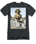 Archeology Excavation of Ancient Egypt Before the Sphinx on the Site of Ghizeh Years 1880 Colour Engraving of the 19th Century American School T-Shirt