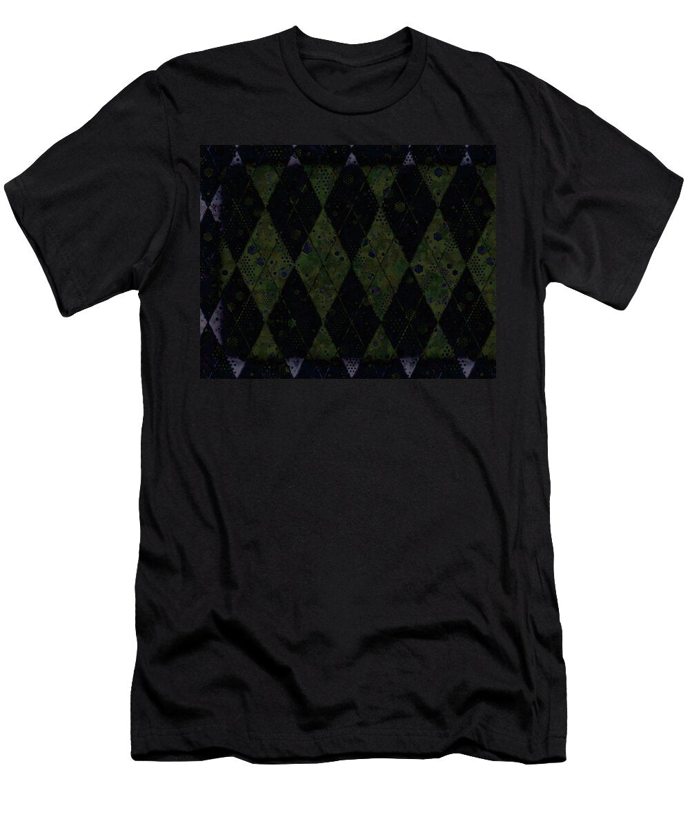 Argyle Diamond Black Pattern Fitri Apriliyani T-Shirt