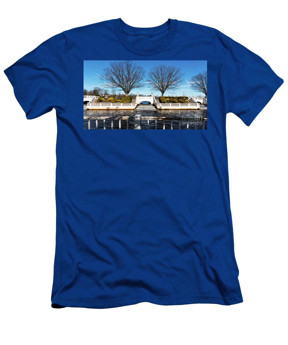 Argyle Park Waterfalls in Babylon Village Falling Apart David Wood T-Shirt