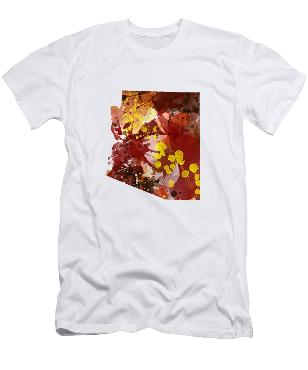Arizona Red Abstract DJ Rogers T-Shirt