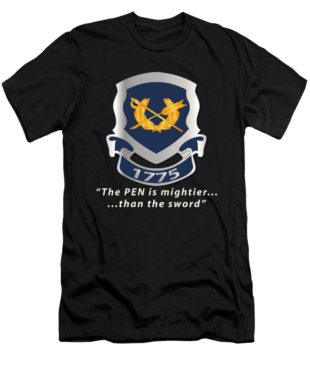 Army Jag Corps Crest Pen Is Mighter X 300 Tom Adkins T-Shirt
