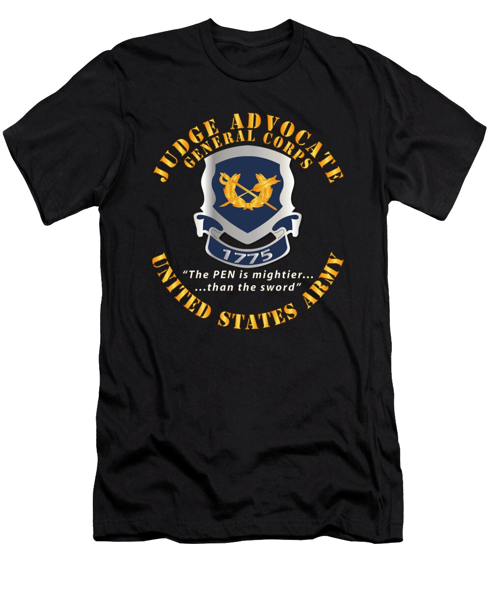 Army Judge Advocate General Corps Crest Pen Is Mighter X 300 Tom Adkins T-Shirt