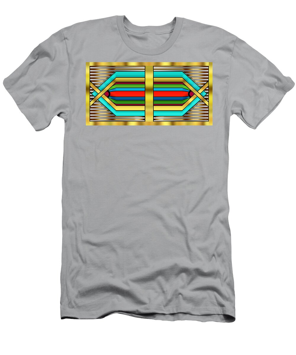 Art Deco 15b Horizontal Chuck Staley T-Shirt